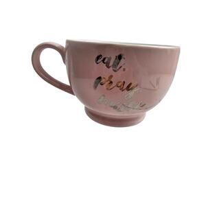 Eat Pray Hustle Pink Coffee Mug Replacement Ten‎ Strawberry Street